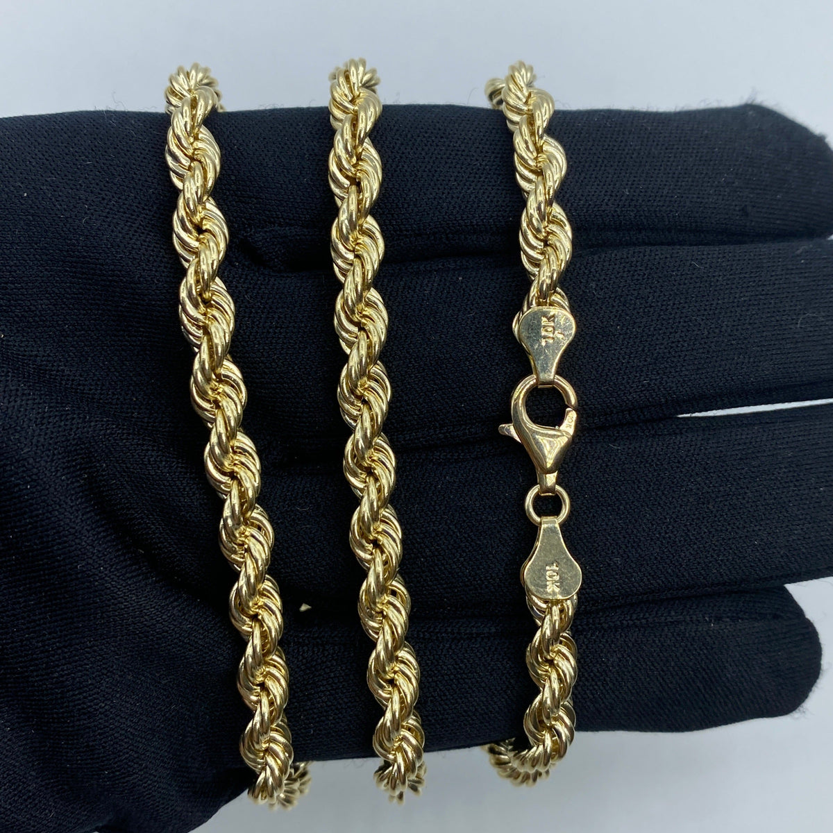 10K Gold 5.5mm Rope Chain 20–26 in - additional product view 5