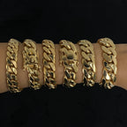 14K Solid Gold Cuban Link Bracelet - additional product view 3