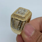 14K Gold 18.4mm Champion Diamond Baguette Ring - additional product view 3