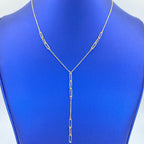14K Gold Park Ave Lariat Necklace 17 in - additional product view 2