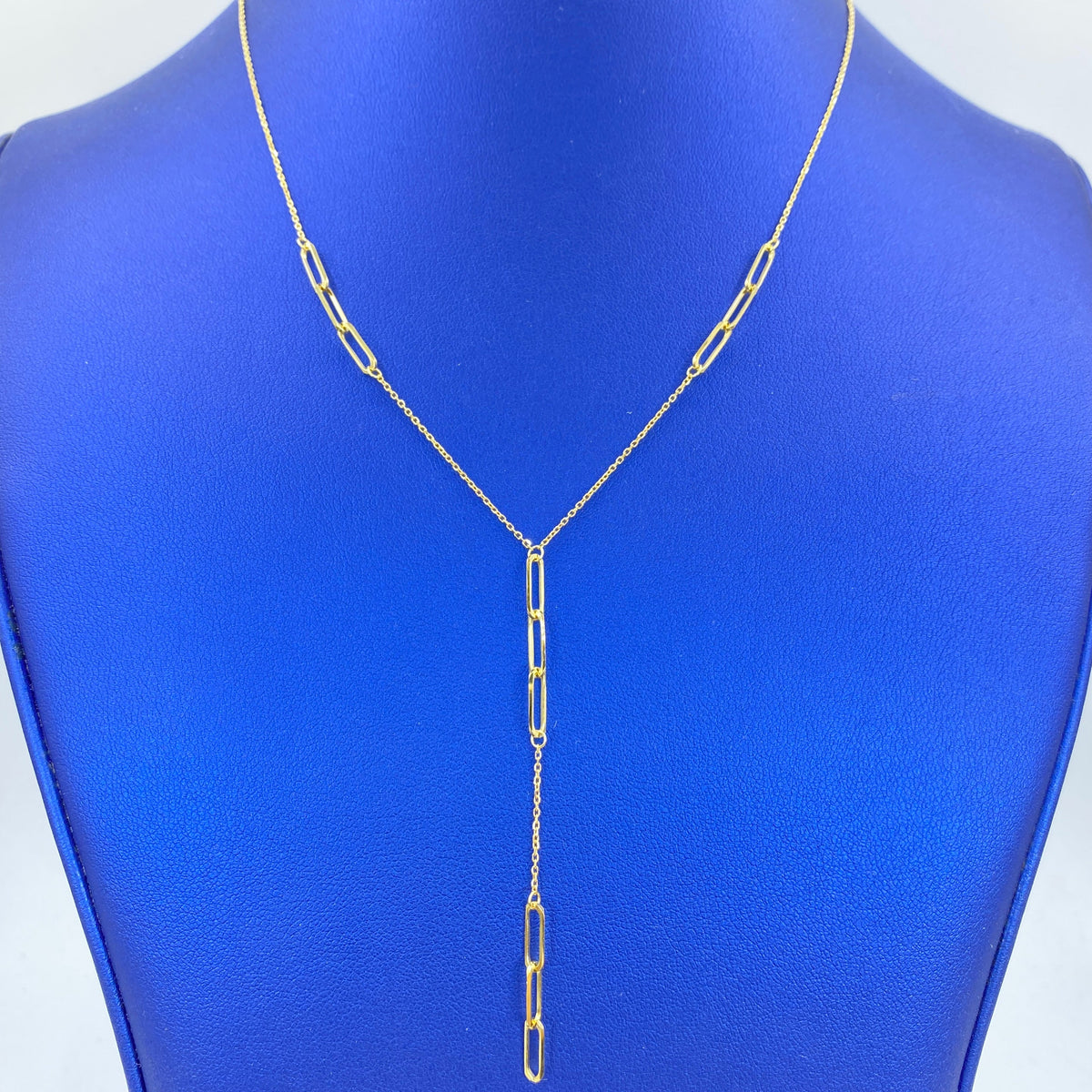 14K Gold Park Ave Lariat Necklace 17 in - additional product view 2