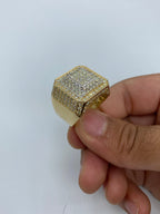 14K Gold Square Titan Diamond Ring - additional product view 5