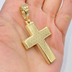14K Gold Sunday Cross Diamond Pendant - additional product view 8