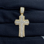 10K Gold Traditional Cross Diamond Pendant 1.2 Ct - additional product view 2