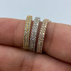 10K Gold Double Banded Diamond Ring - main product photo