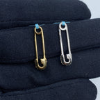 14K Gold Iced Paper Clip Diamond Pendant - additional product view 4