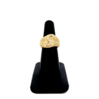 10K Gold Bubble Script Initial Diamond Ring - additional product view 4