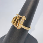 14K Gold Allah Pavé Diamond Ring - additional product view 9