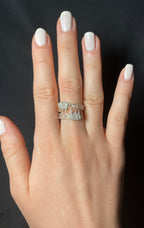 10K Gold Baguette Elephant Diamond Ring - additional product view 6
