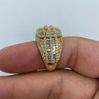 14K Gold Square Diamond Baguette Ring - additional product view 6