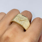10K Gold Freedom Eagle Bird Diamond Ring - additional product view 4
