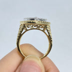 14K Gold Full Heart Diamond Baguette Ring - additional product view 6