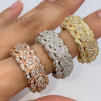 10K/14K 10mm Iced Diamond Ring - additional product view 4