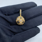 14K Gold Soccer Ball Diamond Pendant - additional product view 2