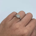 14K Gold Juliet Circle Diamond Engagement Ring in yellow gold - close-up product photo