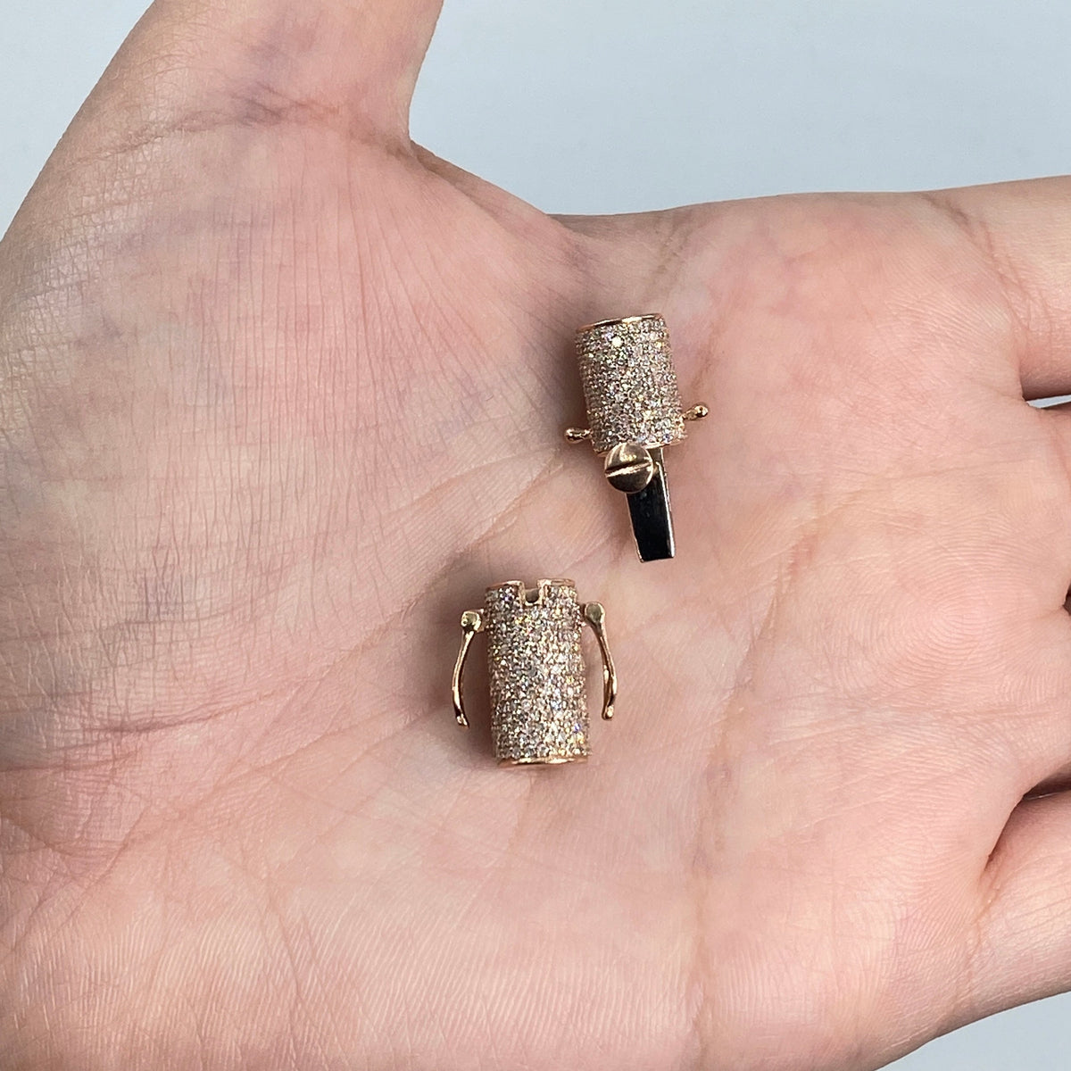 10K Gold Diamond Lock - additional product view 9