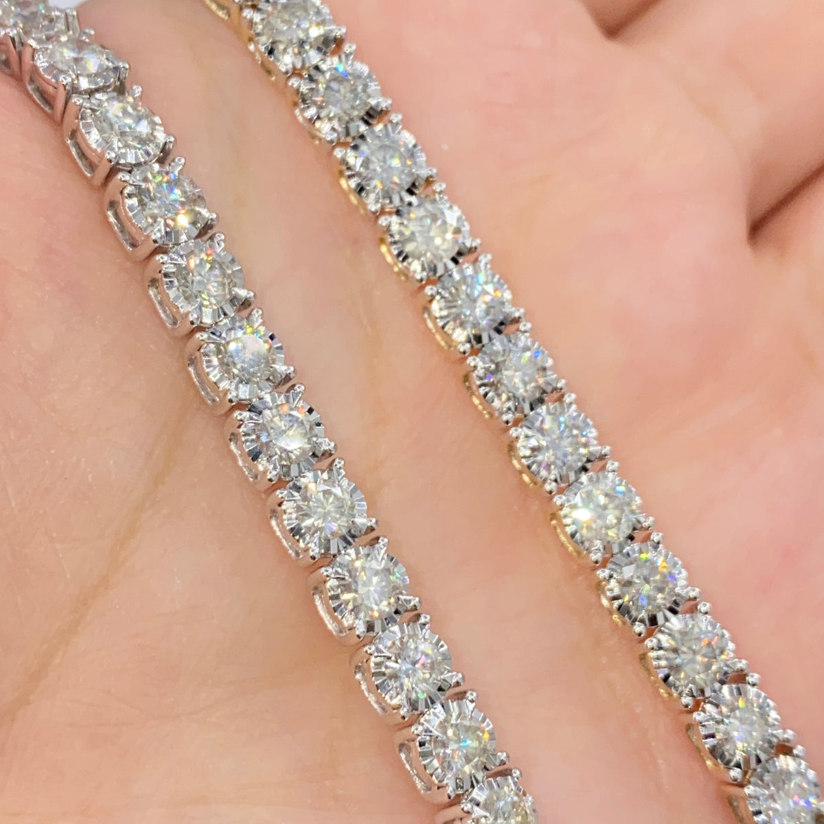 14K Gold Tennis Diamond Bracelet 7 in - additional product view 12