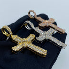 10K Gold Knot Diamond Cross Pendant - additional product view 6