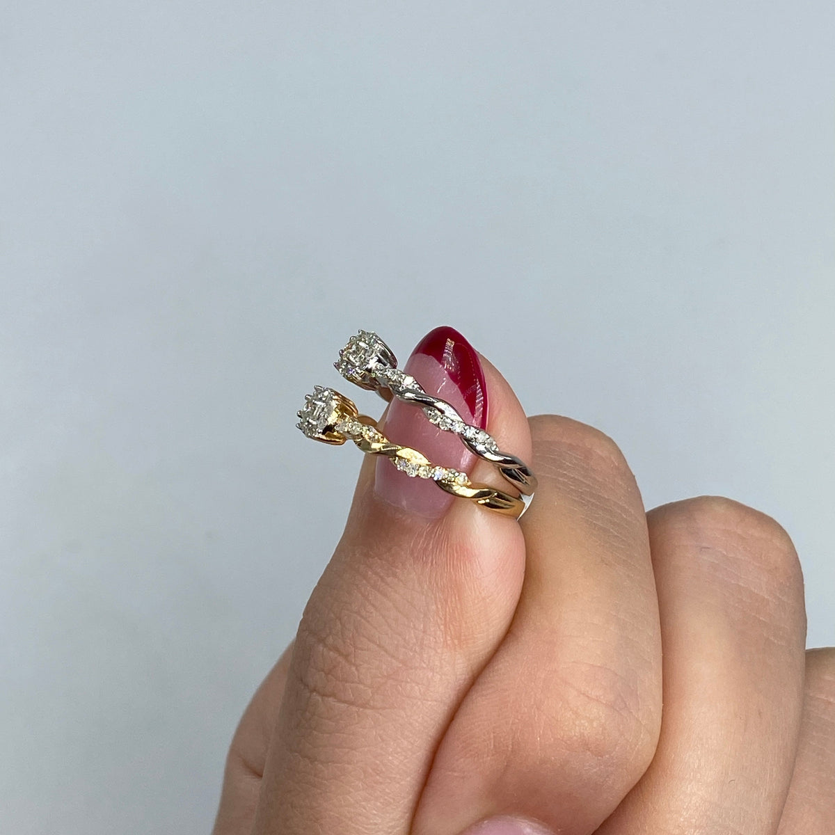 14K Gold Diamond Fate Engagement Ring - additional product view 3