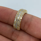 10K Yellow Gold Diamond Baguette Band - additional product view 3