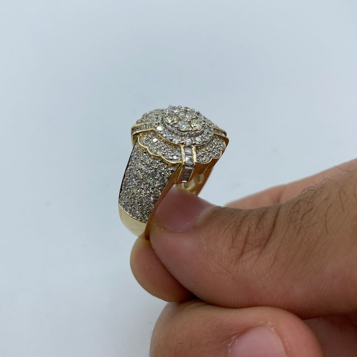 10K Gold Divine Flower Diamond Ring - additional product view 4