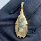 14K Gold Virgin Mary Diamond Pendant - additional product view 4