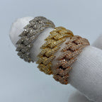 14K Gold Eternity Cuban Thorn Diamond Ring - additional product view 2