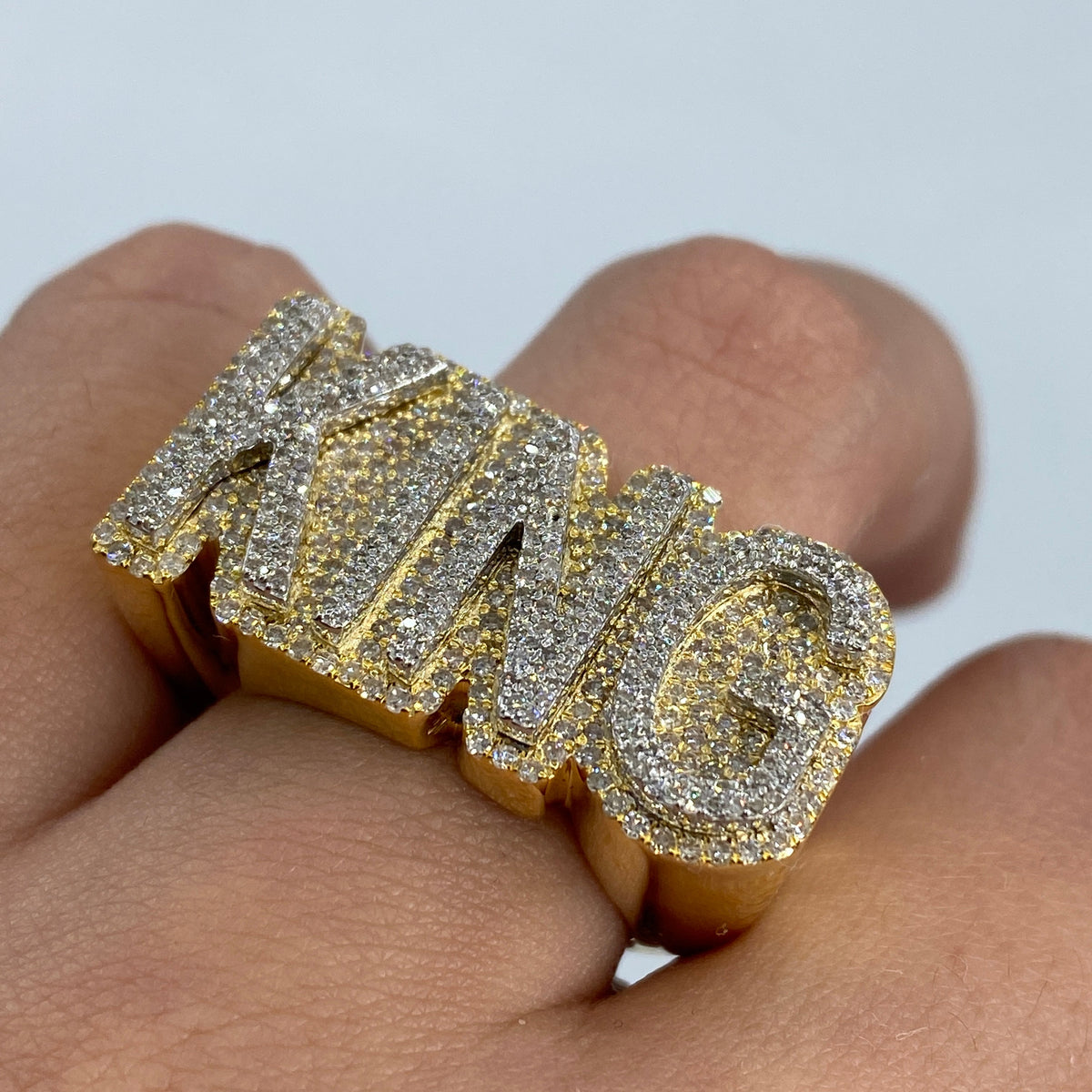 10K Gold King Jumbo Diamond Ring - additional product view 2