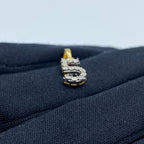 14K Gold Number 5 Diamond Pendant - additional product view 4