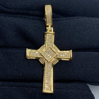 10K Gold Diamond Cross Pendant - additional product view 2