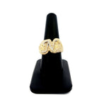 10K Gold Bubble Script Initial Diamond Ring - additional product view 18