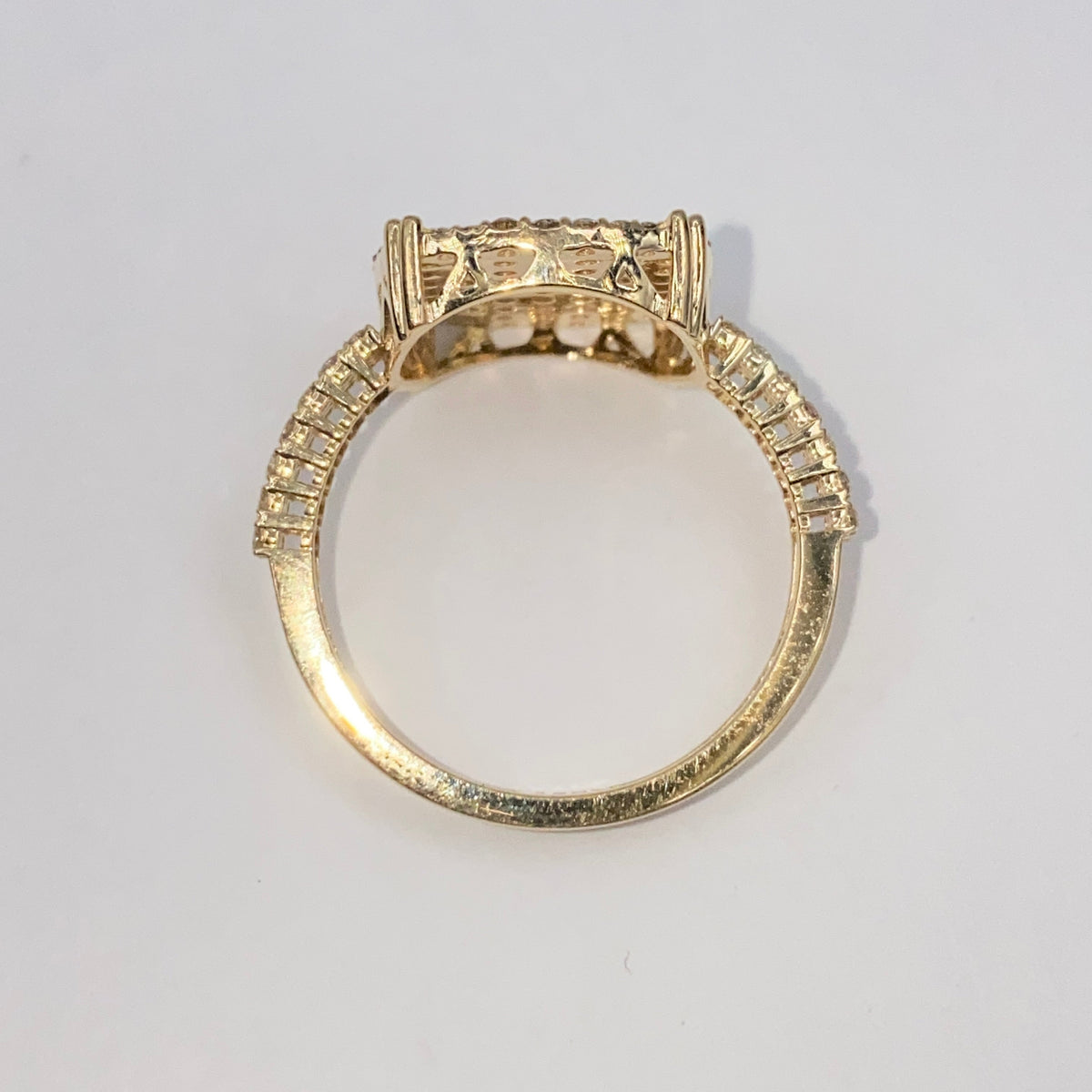 14K Gold Square Diamond Ring - additional product view 9