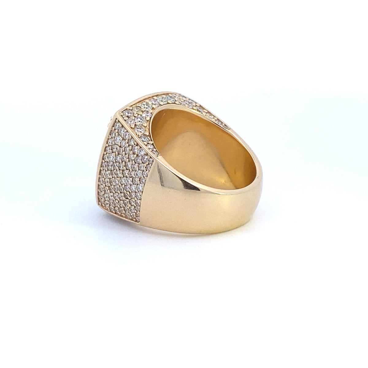 14K Gold Jumbo Square Diamond Ring - additional product view 4