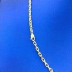 14K Gold 3mm Rolo Paperclip Link Chain 18 in - additional product view 3