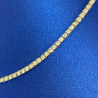 10K Gold 2.9mm Diamond Tennis Chain Necklace 16 in - additional product view 4