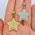 10K Gold Cosmic Star Diamond Pendant - additional product view 3