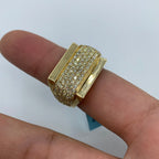 14K Gold Rectangle Fuego Diamond Ring - additional product view 5