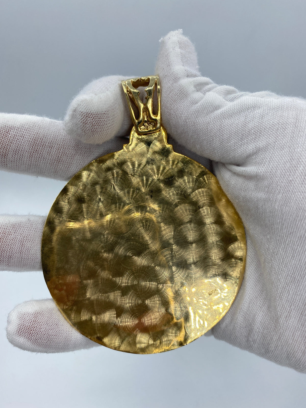 10K Gold Saint Barbara Pendant - 3.75 in - additional product view 6