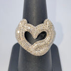 10K Gold Devilish Heart Diamond Ring - additional product view 12