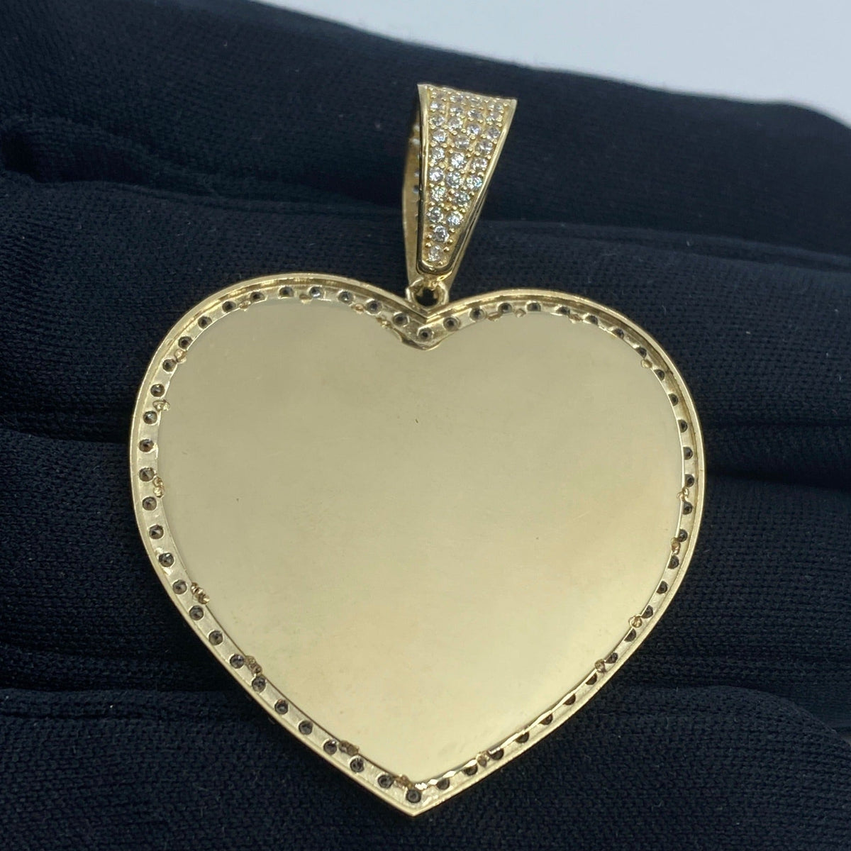 10K Gold Heart Picture Photo Pendant - additional product view 4