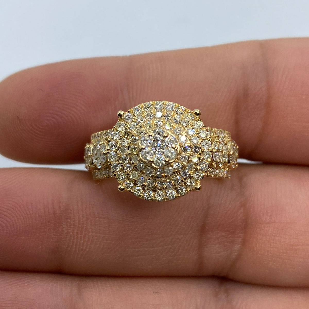 10K Gold Paradise Cake Diamond Ring - additional product view 4