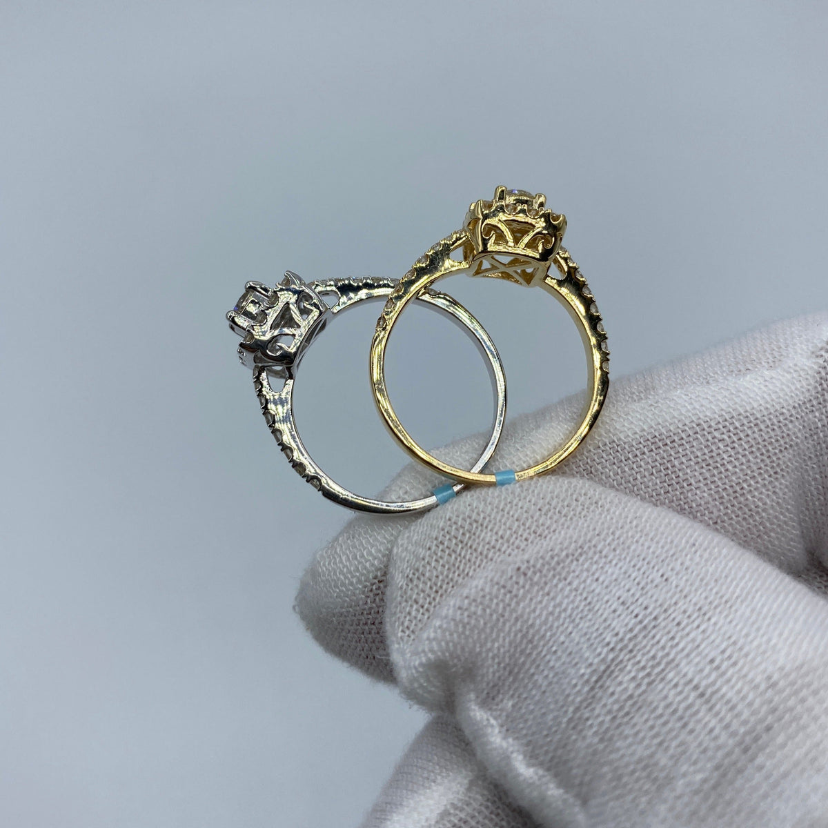 14K Gold Luxe Square Diamond Engagement Ring - additional product view 6