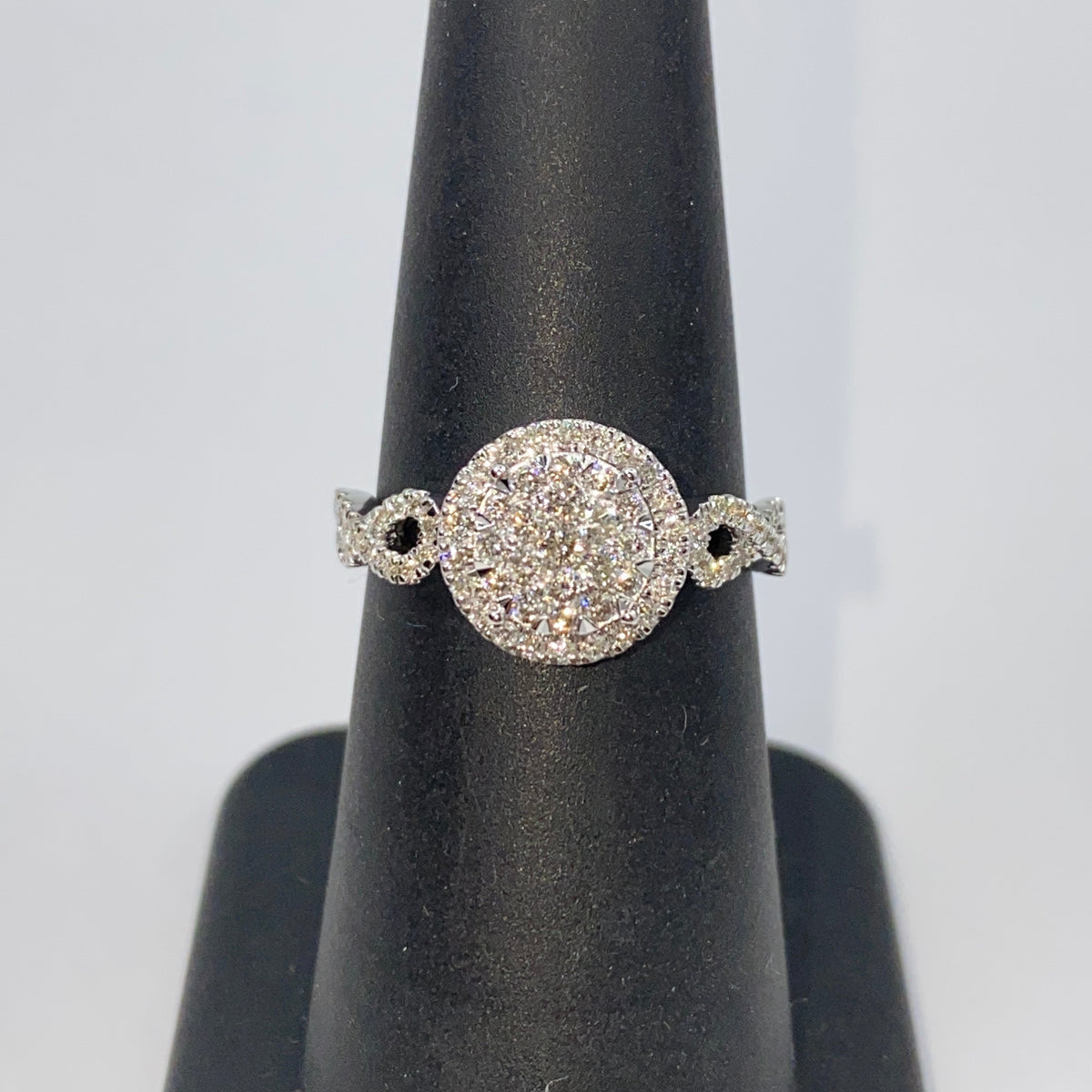 14K Gold Endless Love Circle Diamond Engagement Ring - additional product view 5