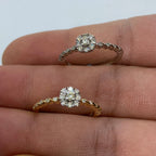 14K Gold Elegant Bloom Diamond Engagement Ring - additional product view 2