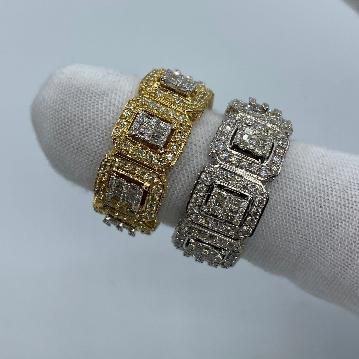 14K Gold Eternity Square Diamond Baguette Ring - additional product view 2