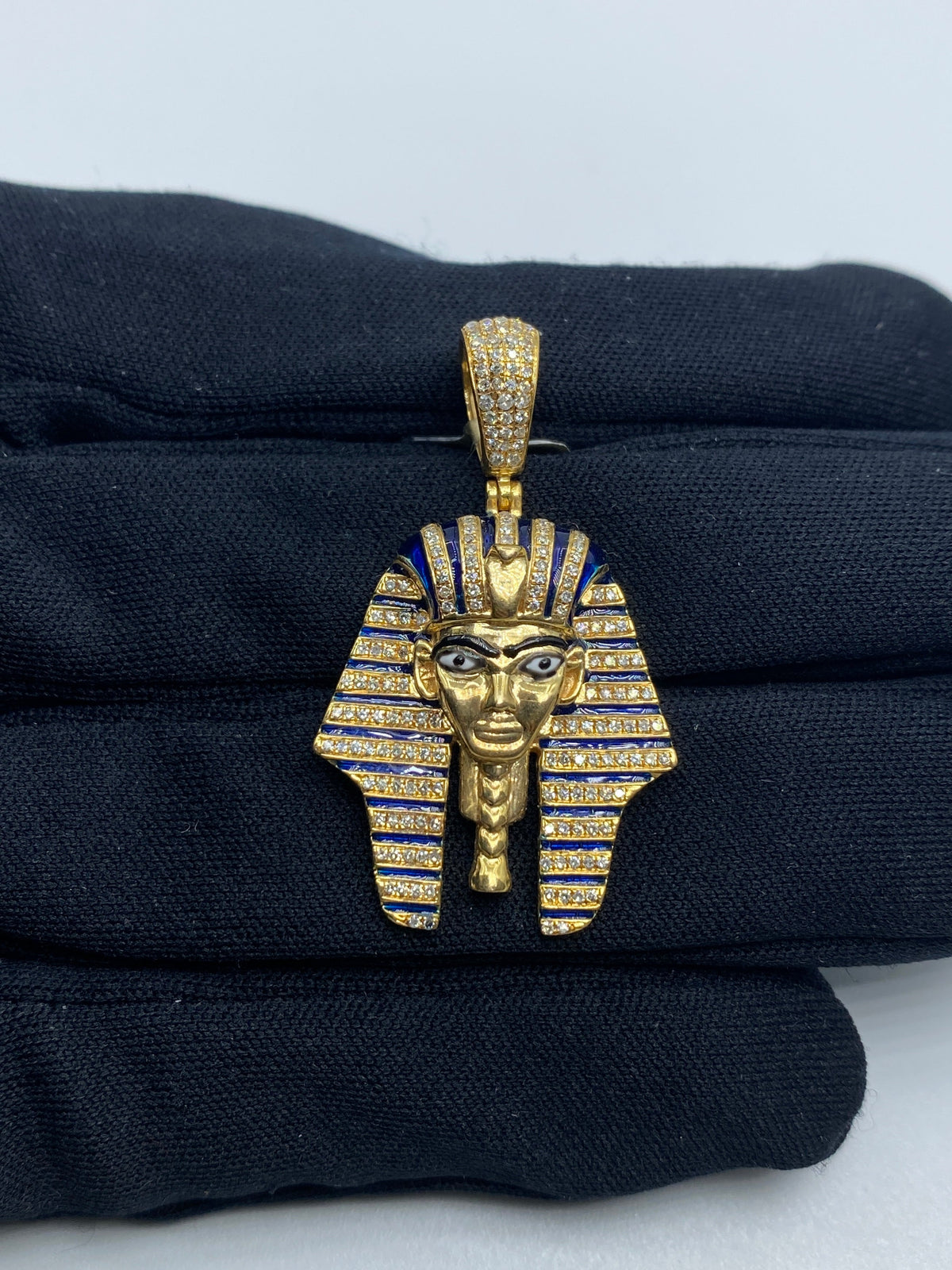 10K Gold Pharaoh Diamond Pendant - additional product view 2