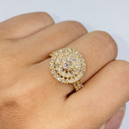 14K Gold 14M Cake Diamond Ring - additional product view 4
