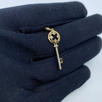14K Gold Key Diamond Pendant - additional product view 3
