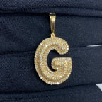 Initial G Bubble Diamond Pendant - additional product view 2