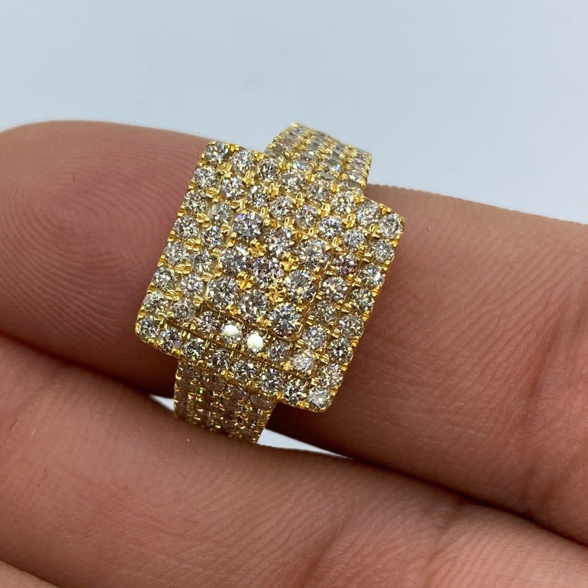 10K Gold Square Love Diamond Ring - additional product view 3